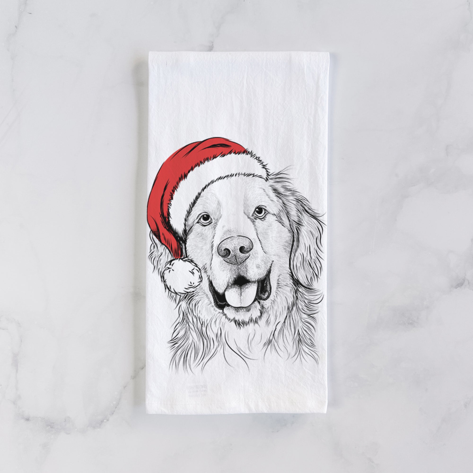 Archie Benjamin the Mixed Breed Tea Towel