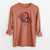 Santa Ash the Bearded Dragon - Men's Heavyweight 100% Cotton Long Sleeve