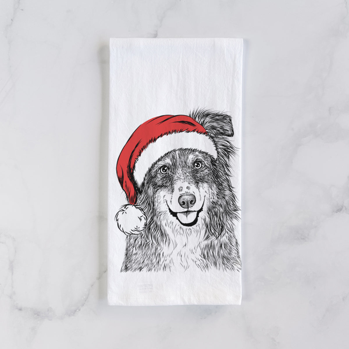 Aushe the Australian Shepherd Tea Towel