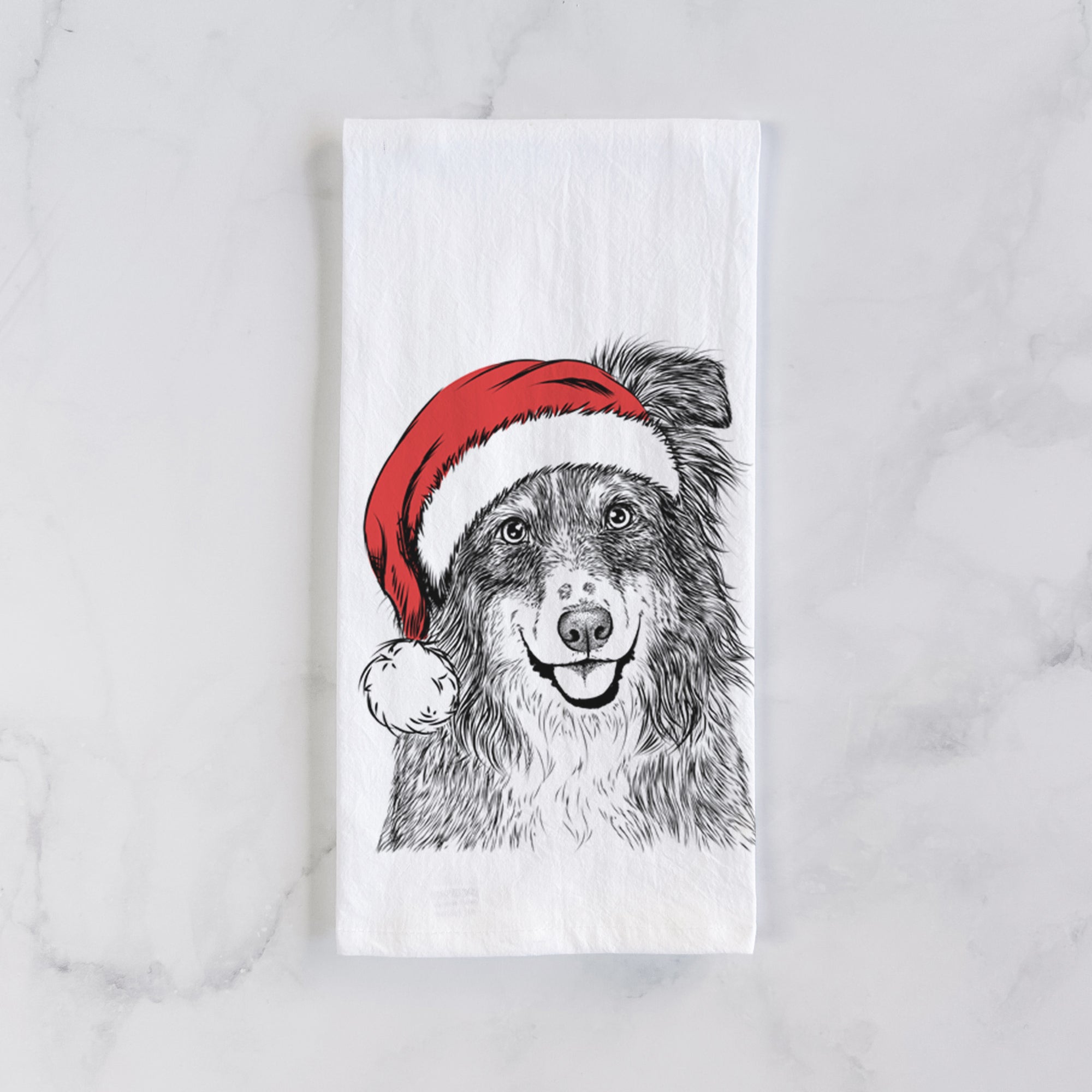 Aushe the Australian Shepherd Tea Towel