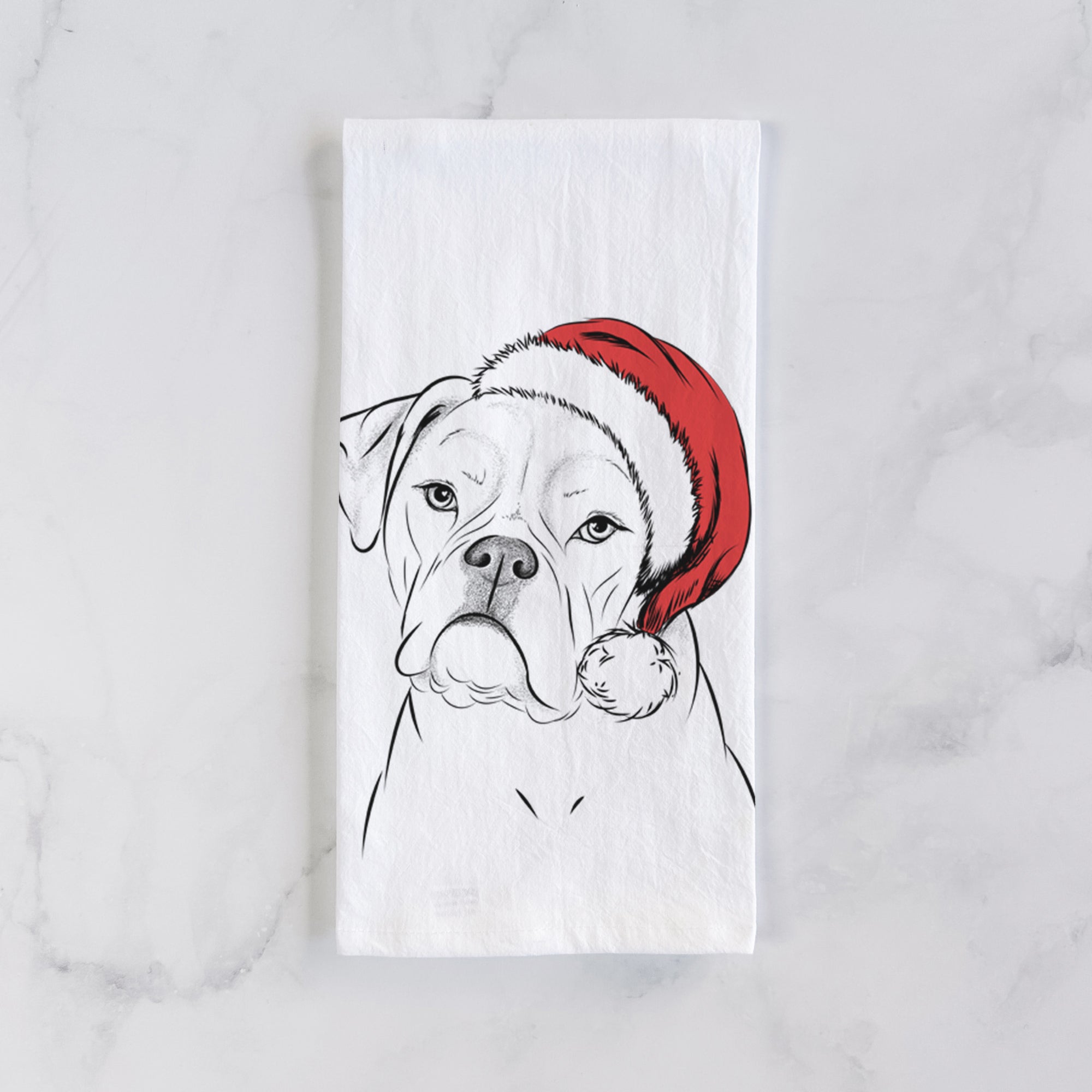 Babe the AmericanBulldog Tea Towel