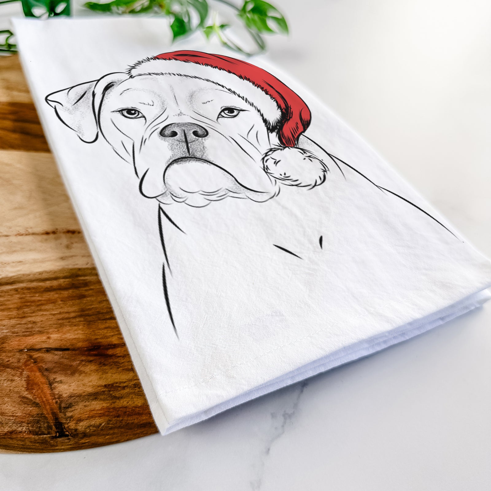 Babe the AmericanBulldog Tea Towel