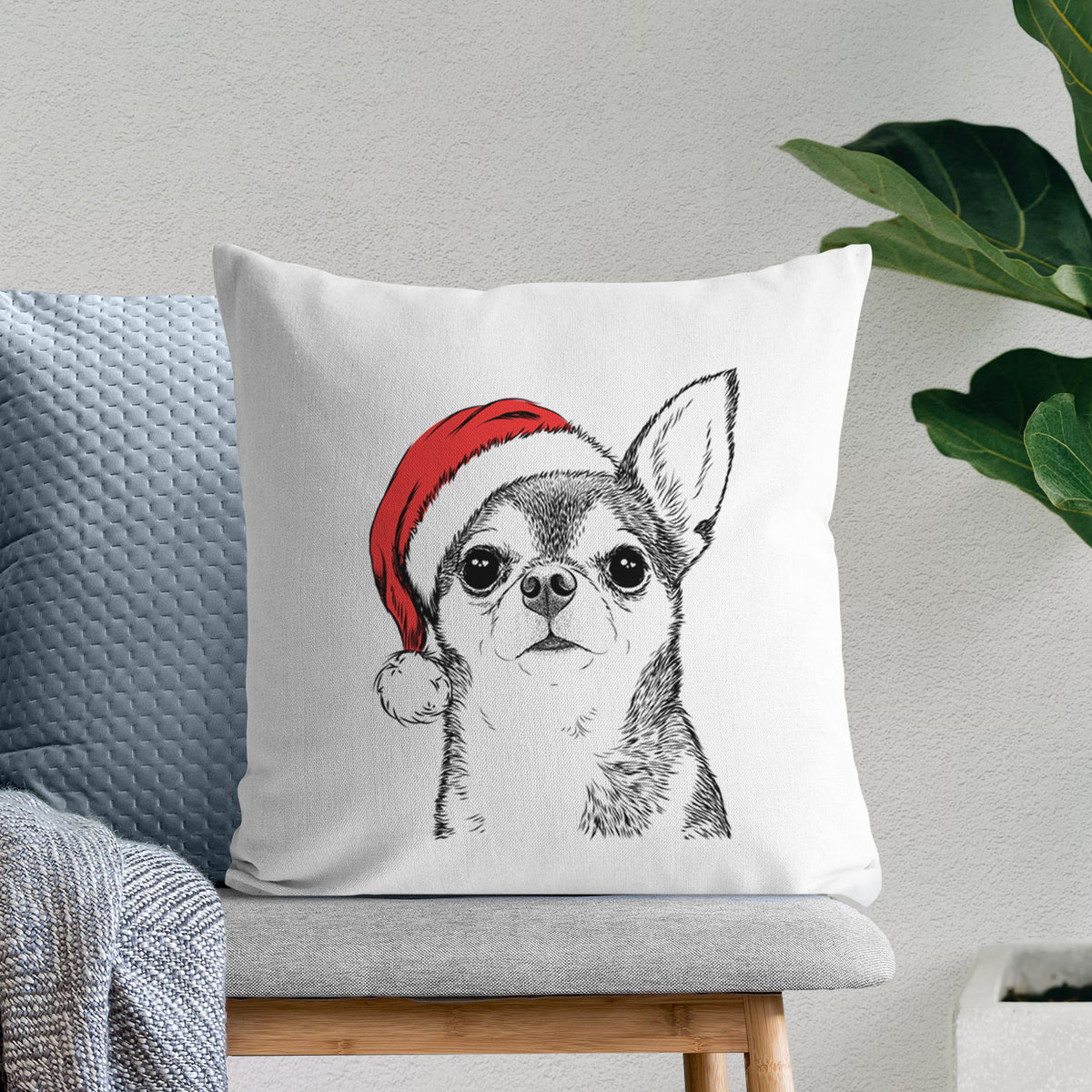 Baby the Chihuahua - Throw Pillow Cover