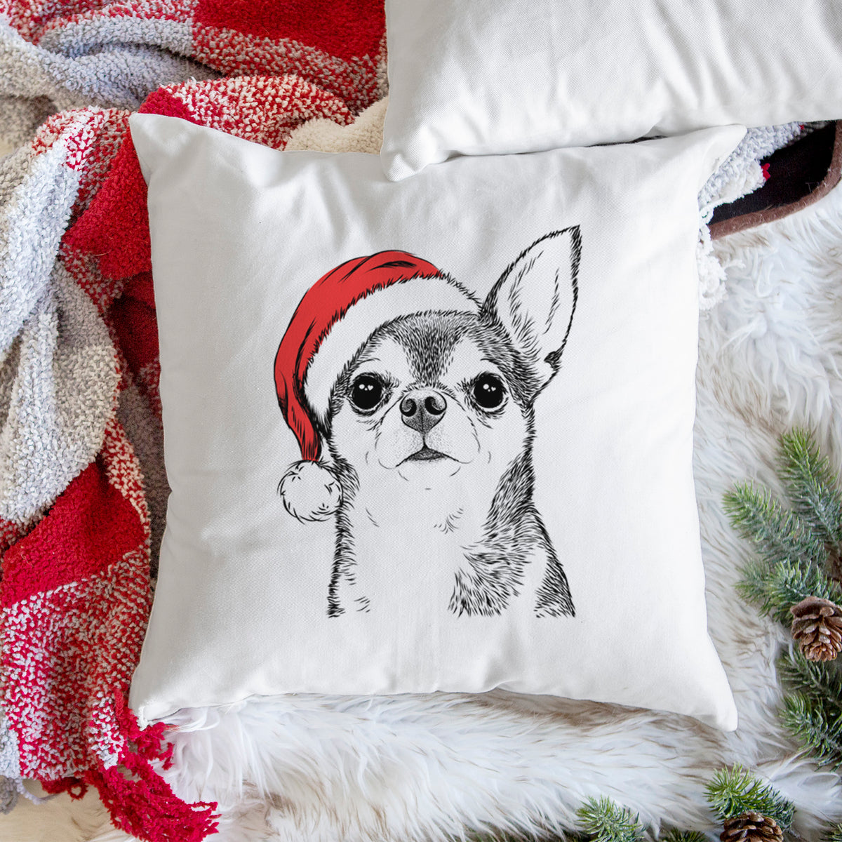 Baby the Chihuahua - Throw Pillow Cover