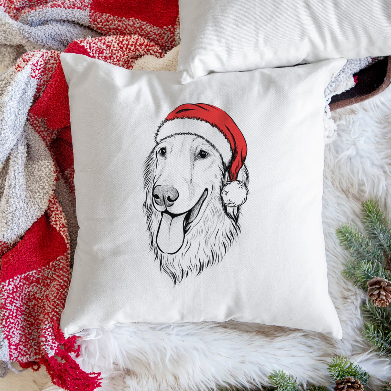 Bailey the Golden Retriever - Throw Pillow Cover