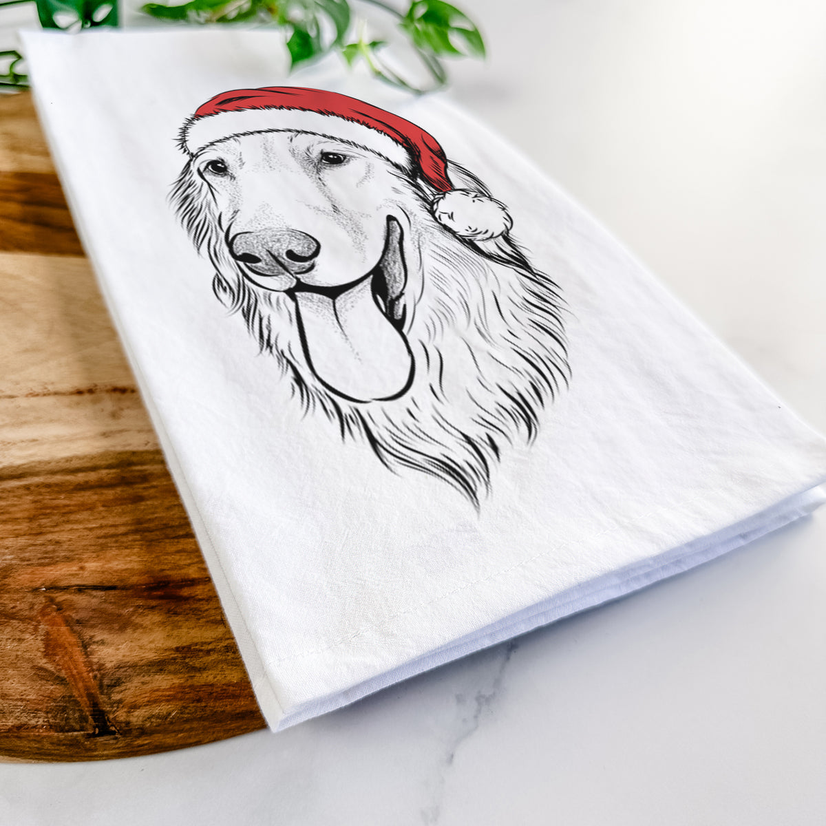 Bailey the Golden Retriever Tea Towel