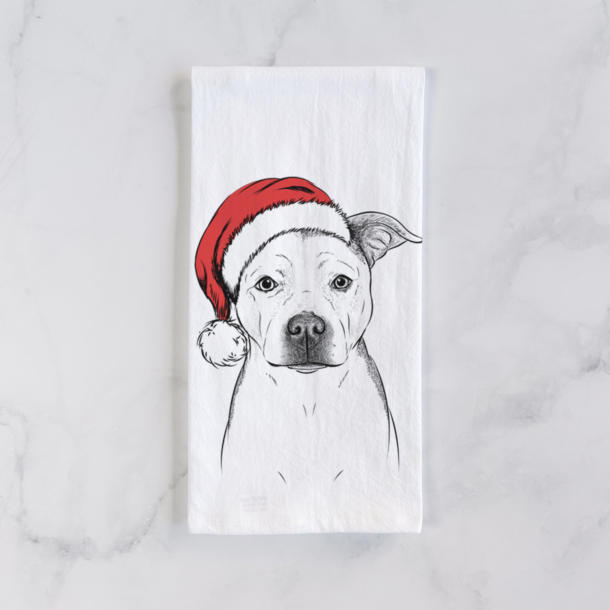 Bailey the Pitbull Tea Towel