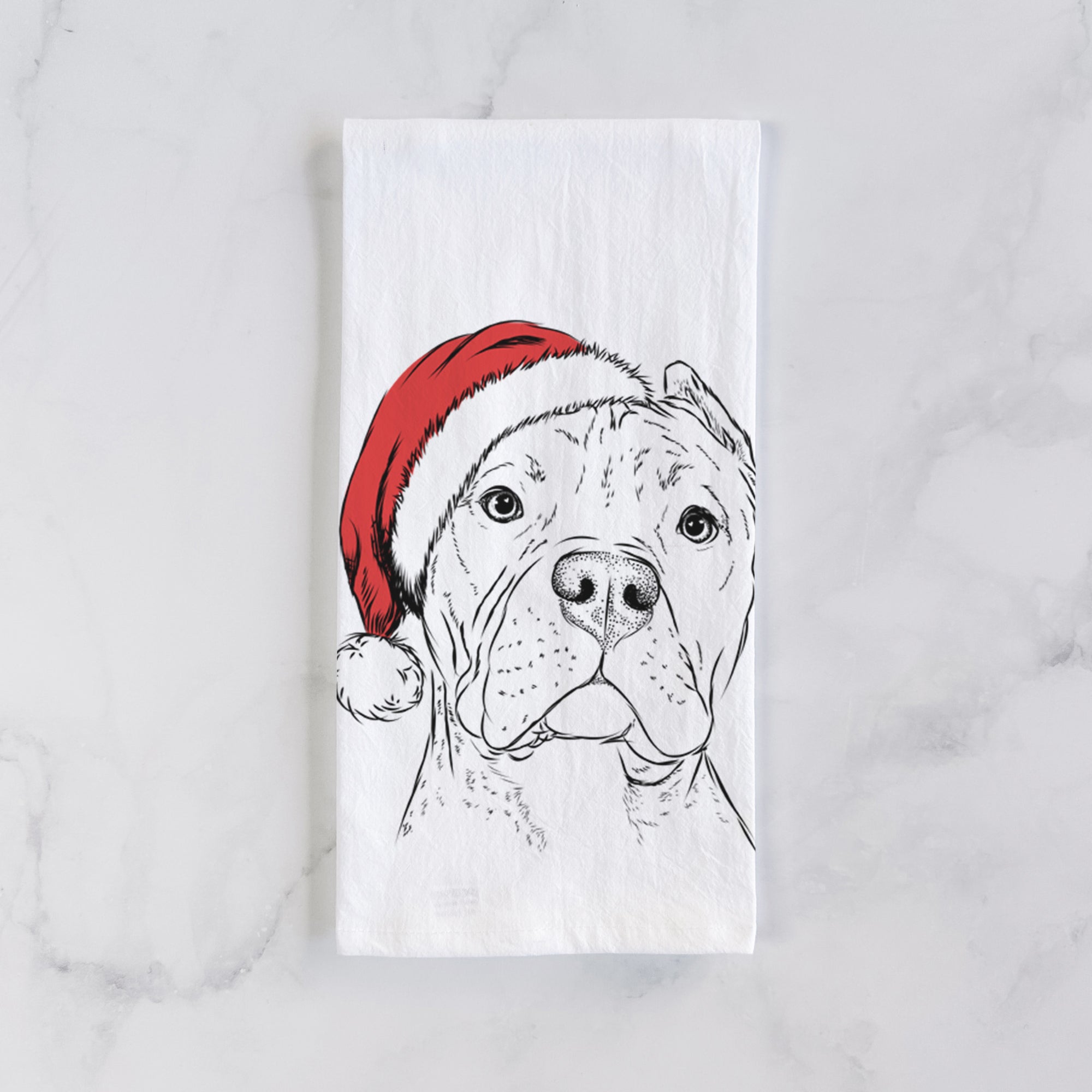 Bam Bam the Pitbull Tea Towel