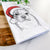 Bandit the Boston Terrier Tea Towel