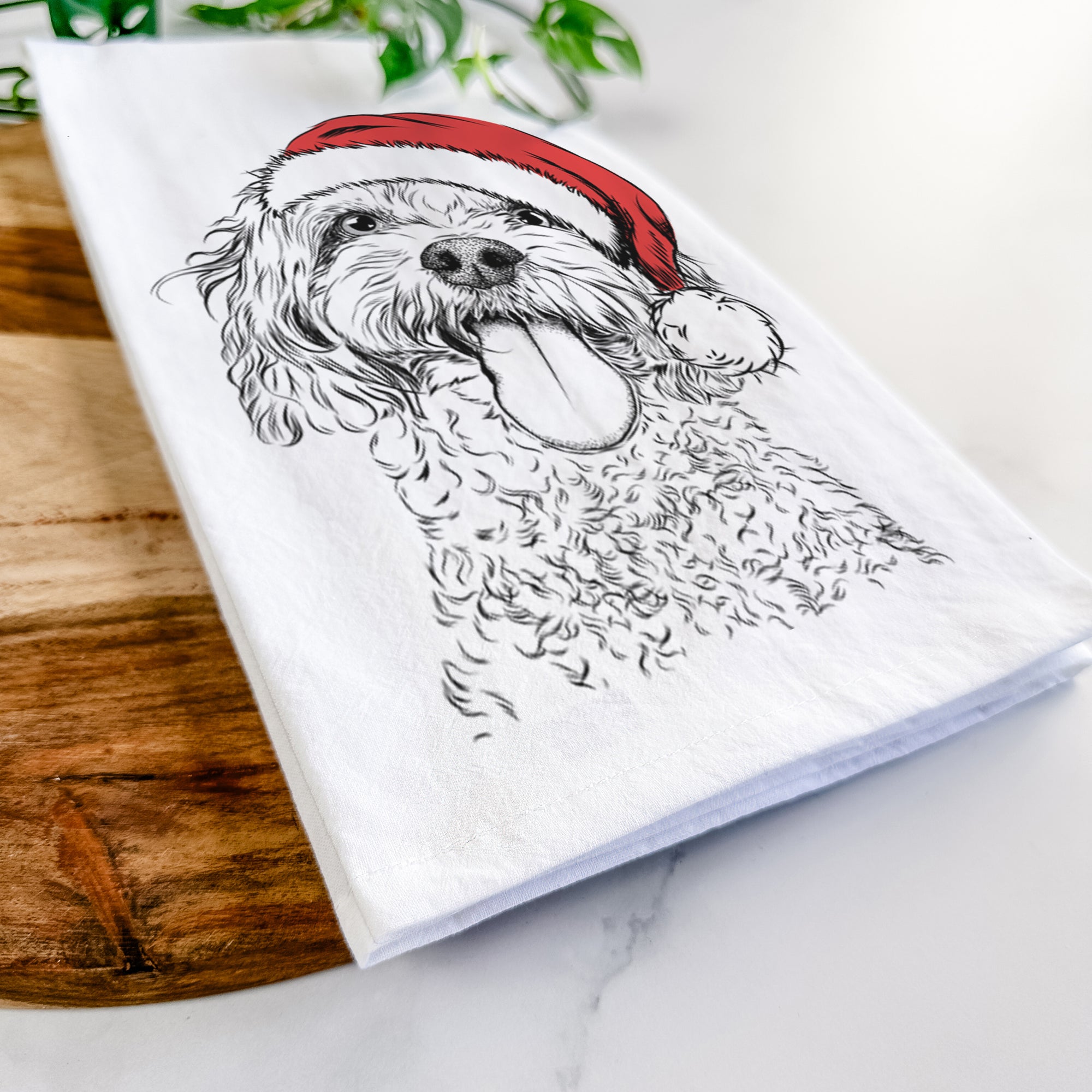 Barney the Cavachon Tea Towel