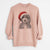 Santa Bash the Bernedoodle - Unisex Pigment Dyed Crew Sweatshirt