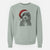 Santa Bash the Bernedoodle - Unisex Pigment Dyed Crew Sweatshirt