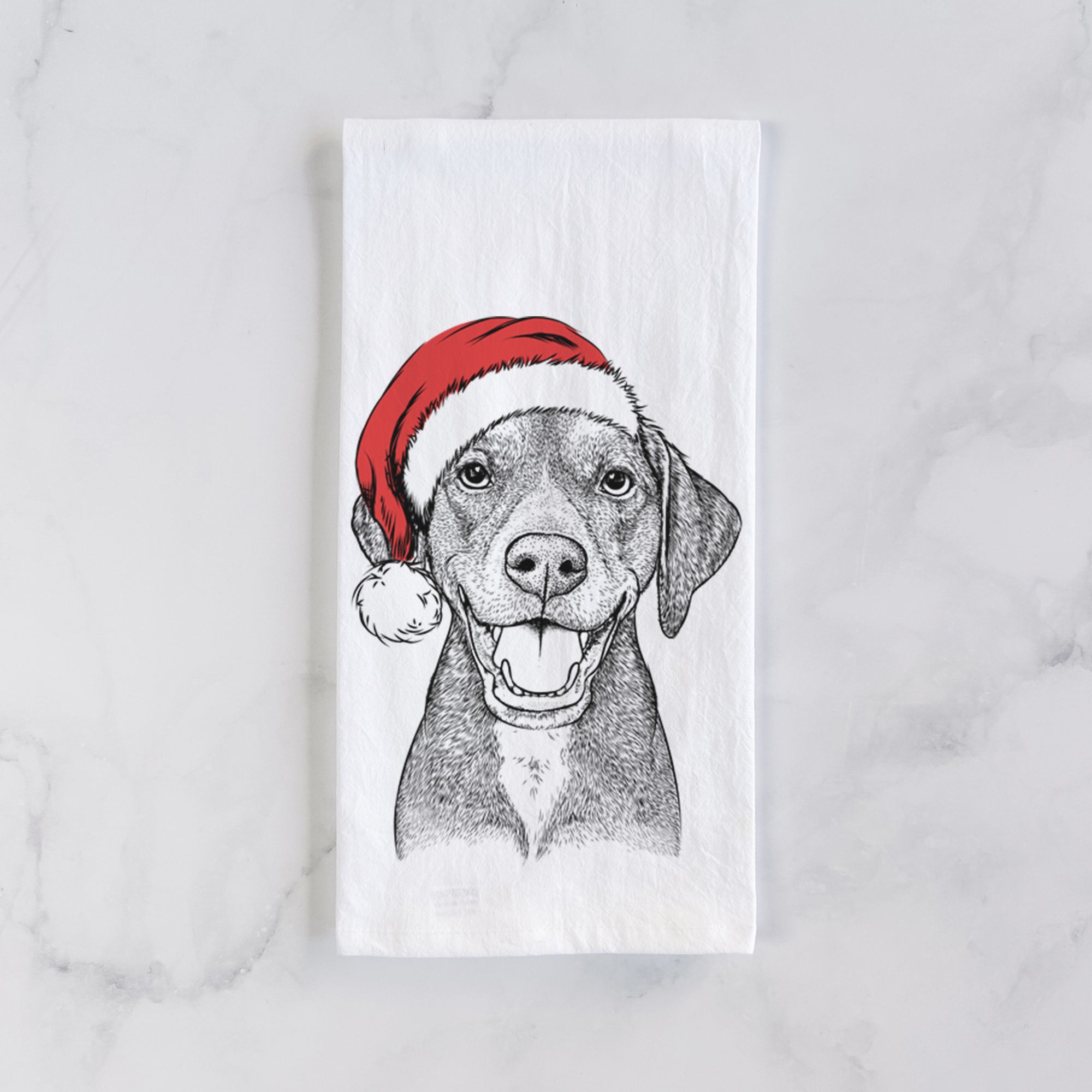 Beaver the Hound Mix Tea Towel