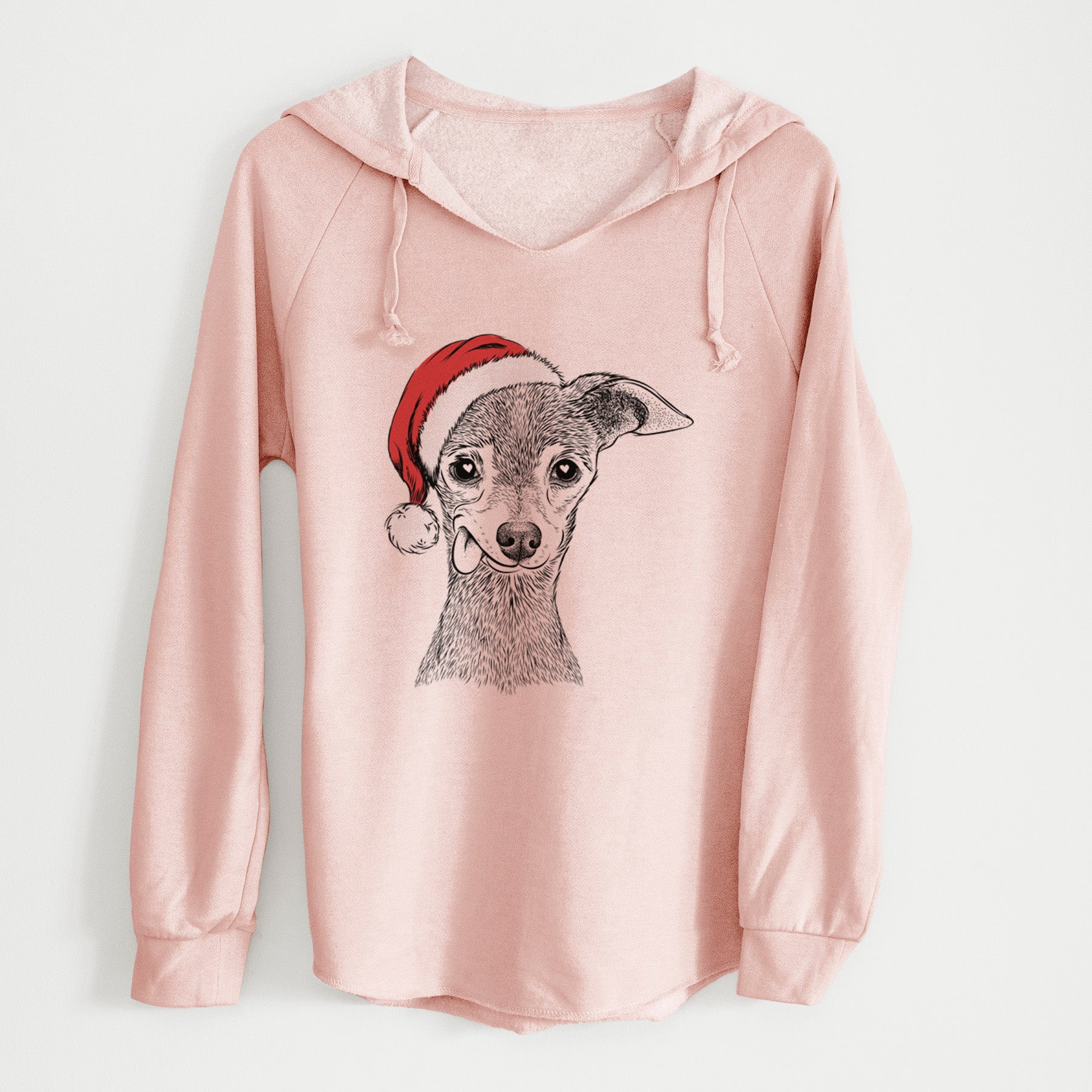 Santa Bebe the Chihuahua - Cali Wave Hooded Sweatshirt