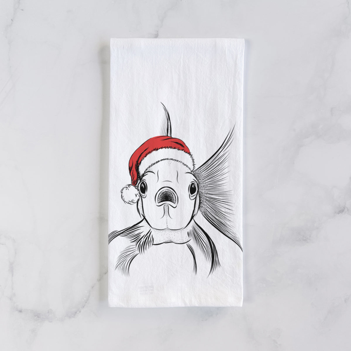 Beefcake the Goldfish Tea Towel