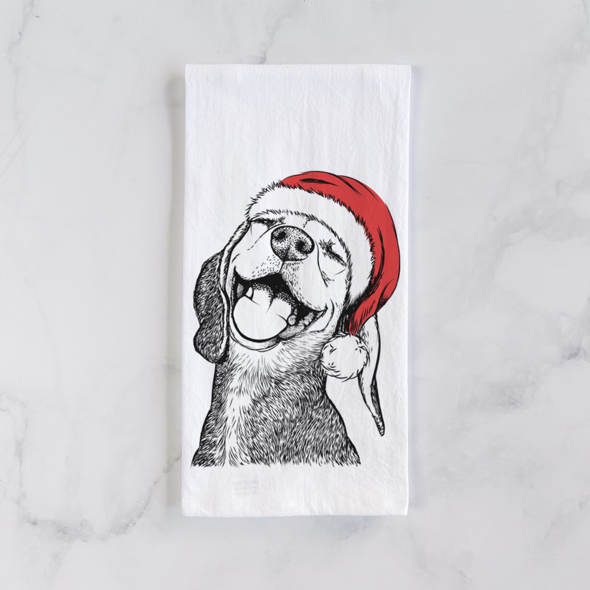 Belle the Hound Mix Tea Towel