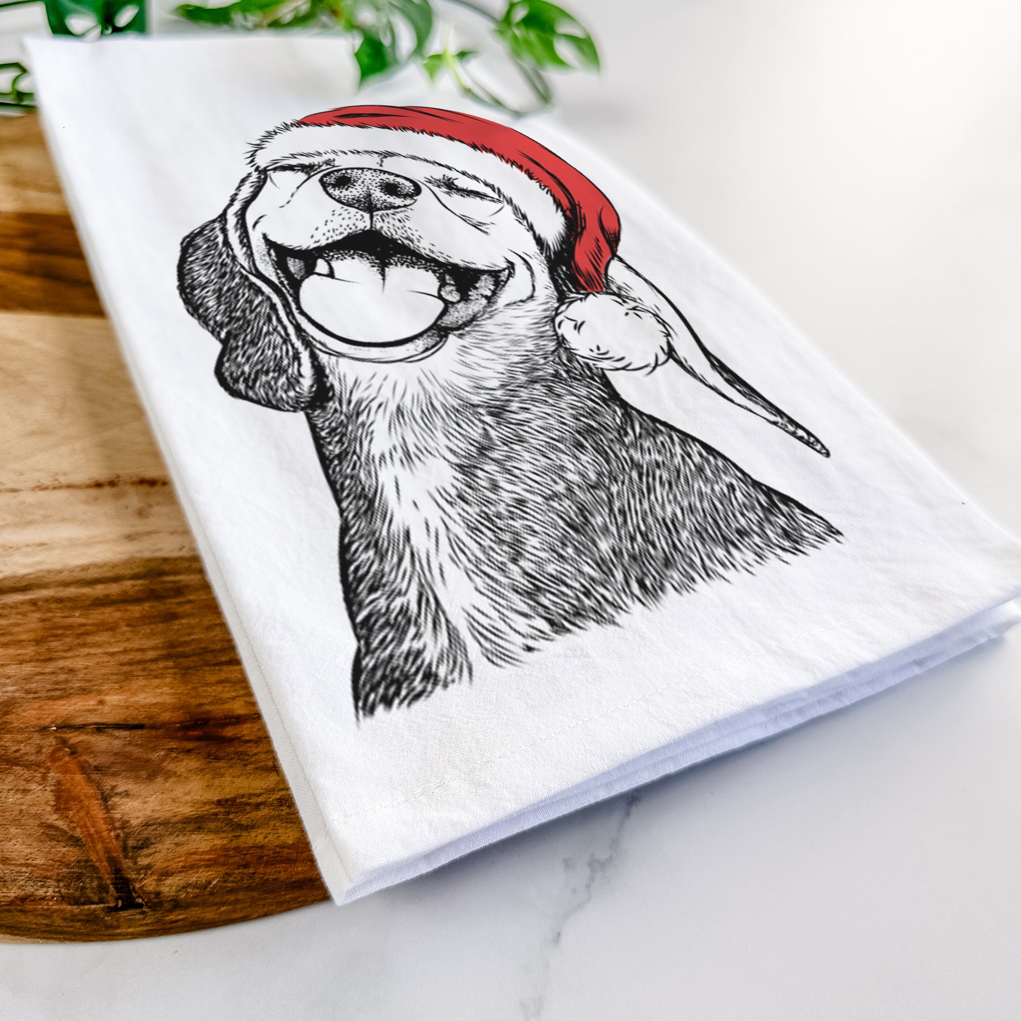 Belle the Hound Mix Tea Towel