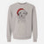 Santa Benjamin the Border Terrier - Unisex Pigment Dyed Crew Sweatshirt