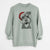 Santa Bernadette the Mini Schnauzer - Unisex Pigment Dyed Crew Sweatshirt