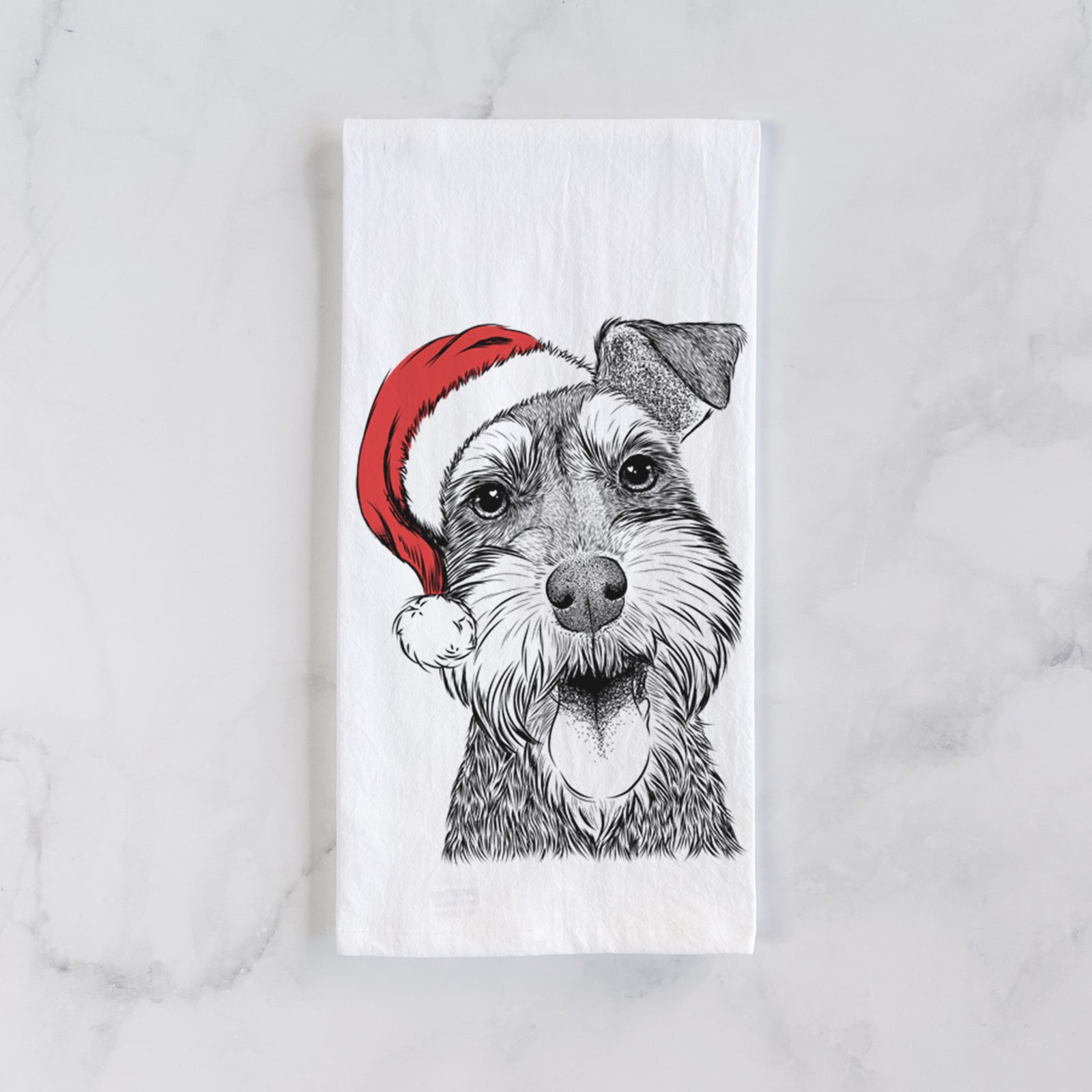 Bernadette the Mini Schnauzer Tea Towel