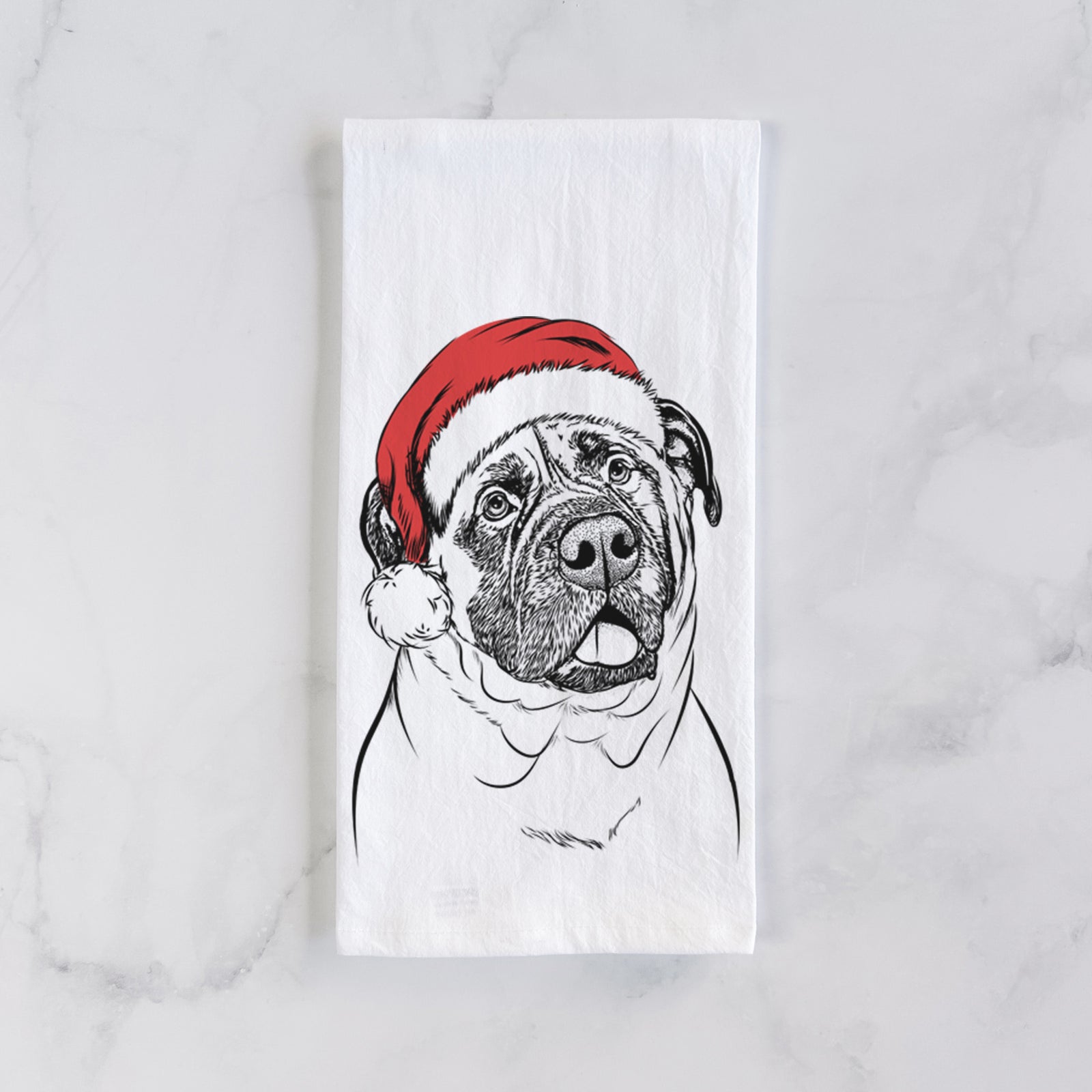 Big P the English Mastiff Tea Towel