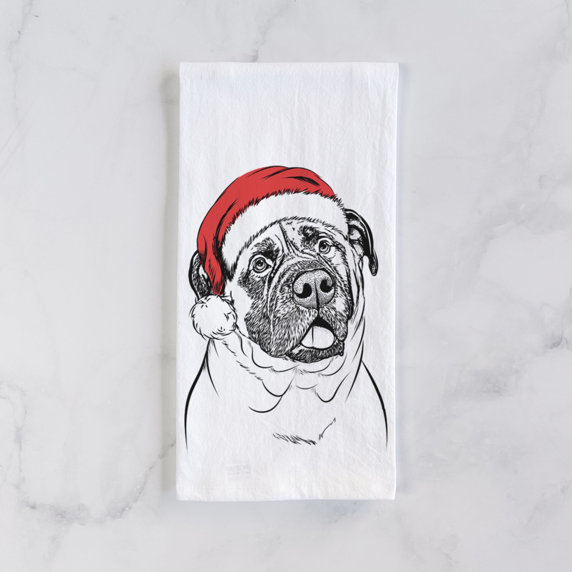 Big P the English Mastiff Tea Towel