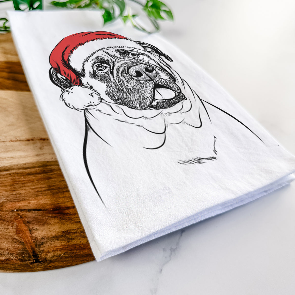 Big P the English Mastiff Tea Towel