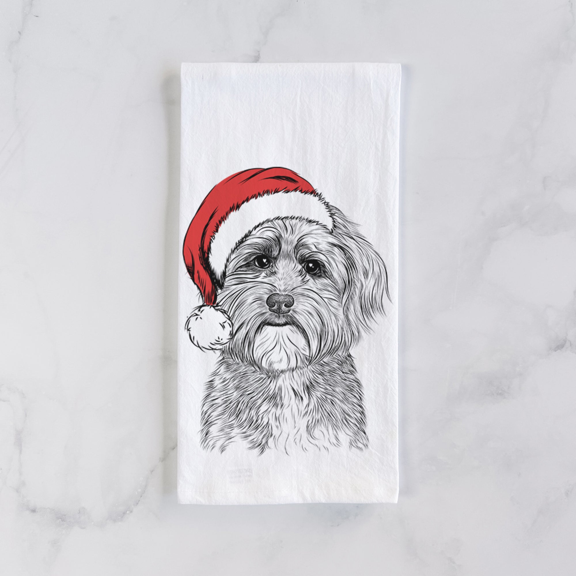 Bingo the Mixed Breed Tea Towel