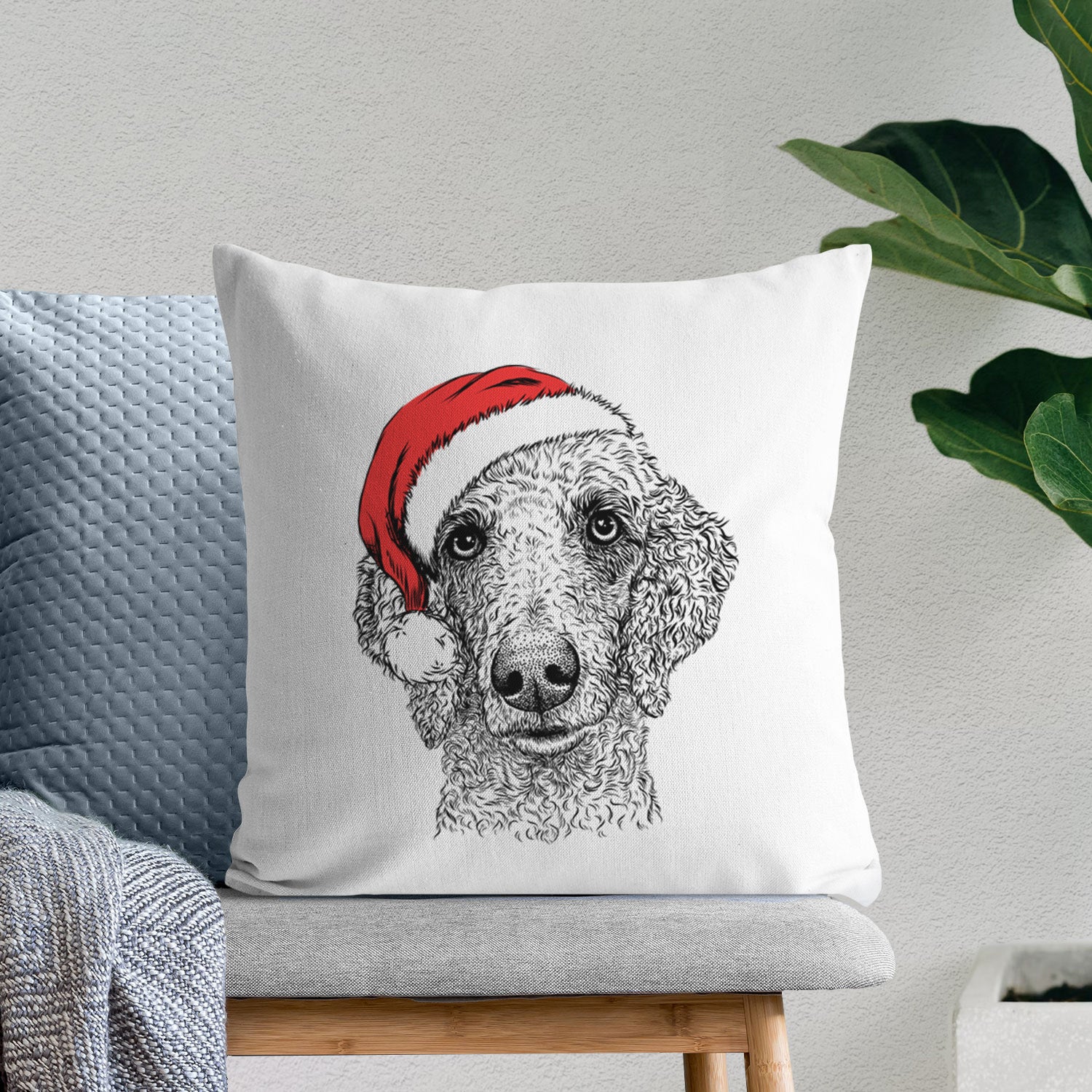 Blossom the Poodle - Throw Pillow Cover