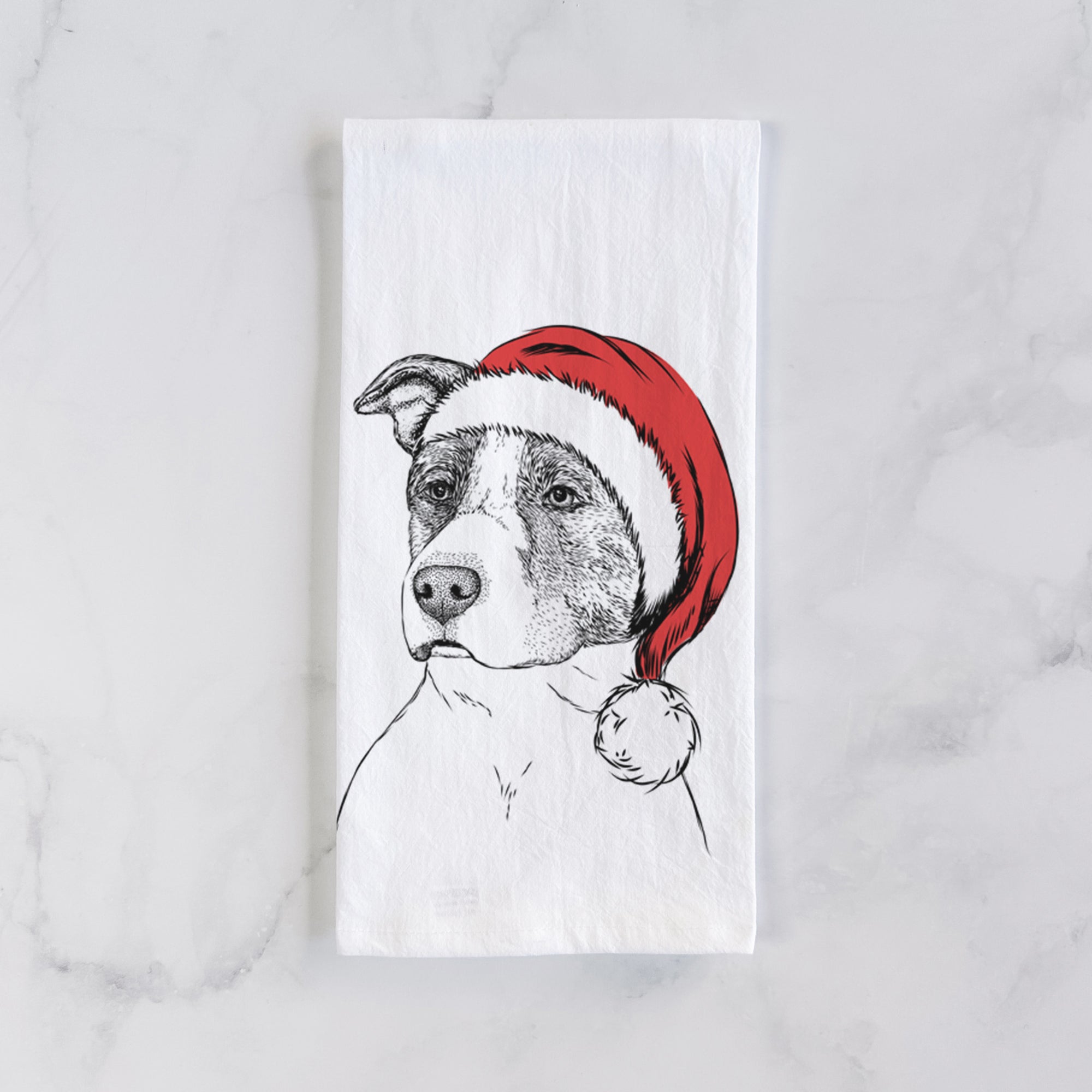 Blu the Pitbull Tea Towel