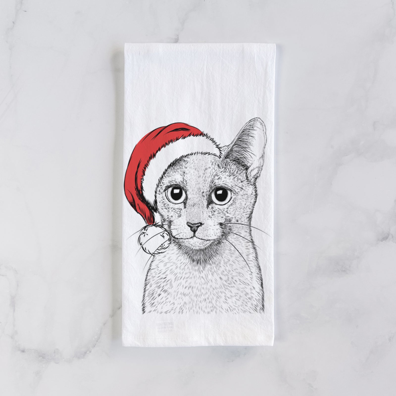 Blue the Russsian Blue Cat Tea Towel