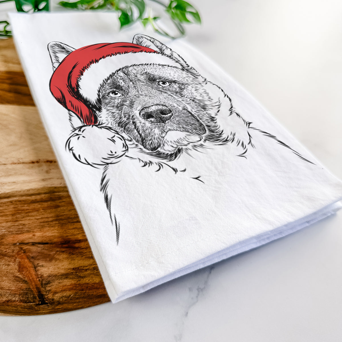 Bo the American Akita Tea Towel