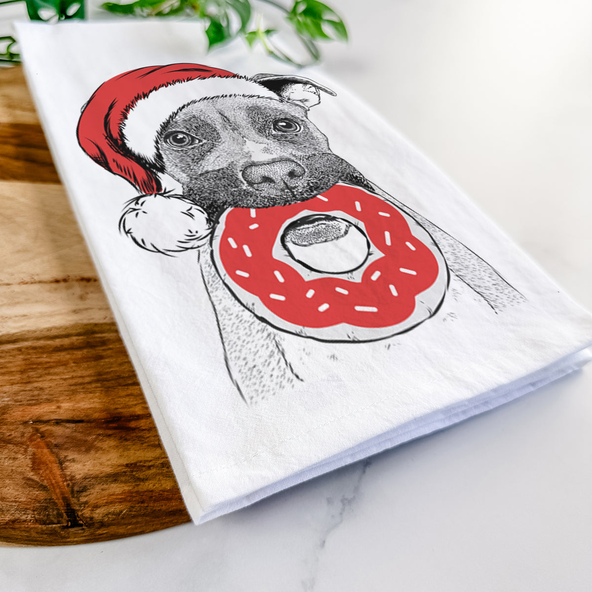 Bo the Boxer Tea Towel
