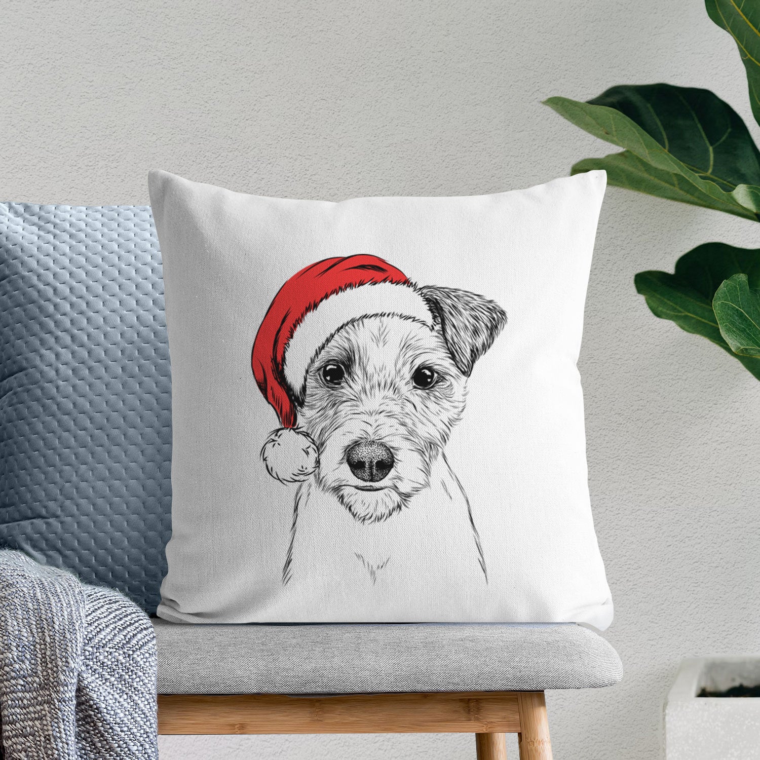Bogart the Parson Russell Terrier - Throw Pillow Cover