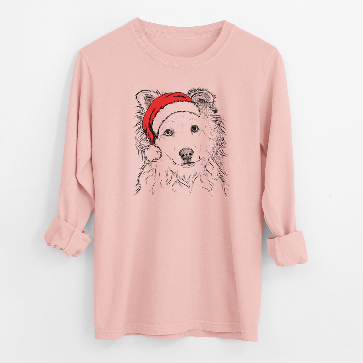 Santa Bonsai the Mixed Breed - Men's Heavyweight 100% Cotton Long Sleeve