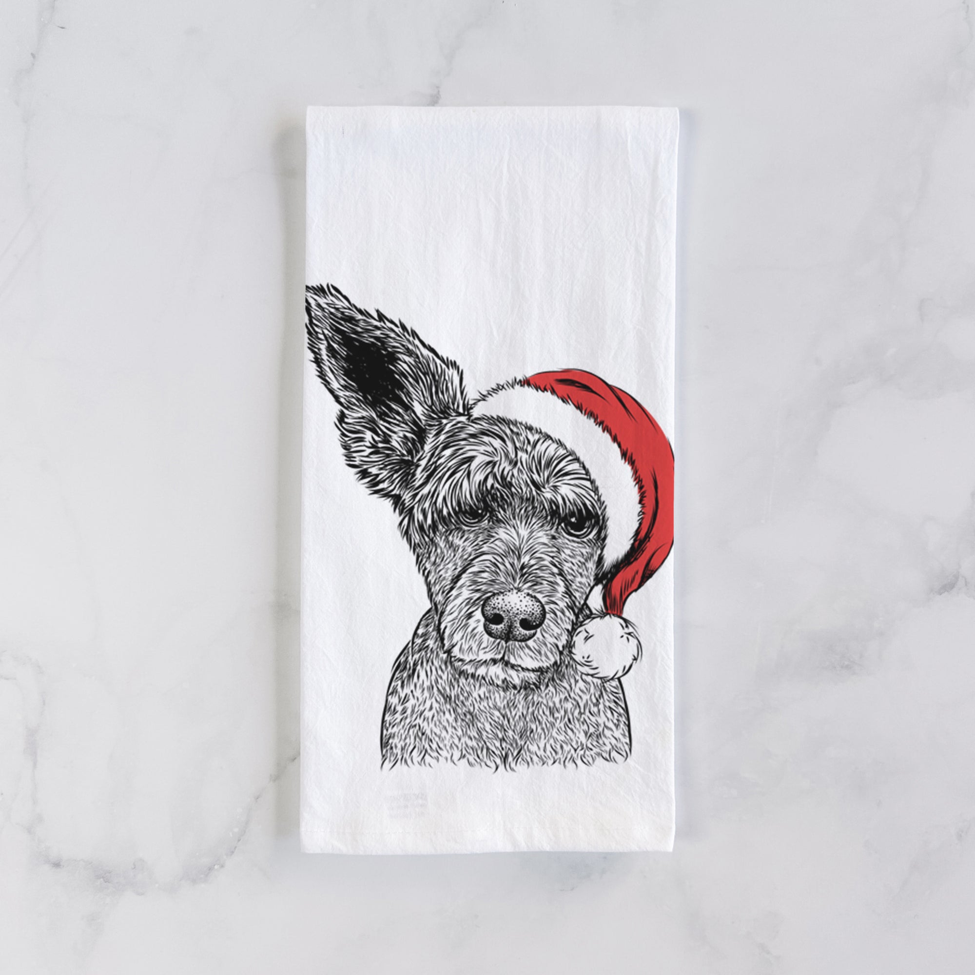 Boodles the Schnauzer Mix Tea Towel