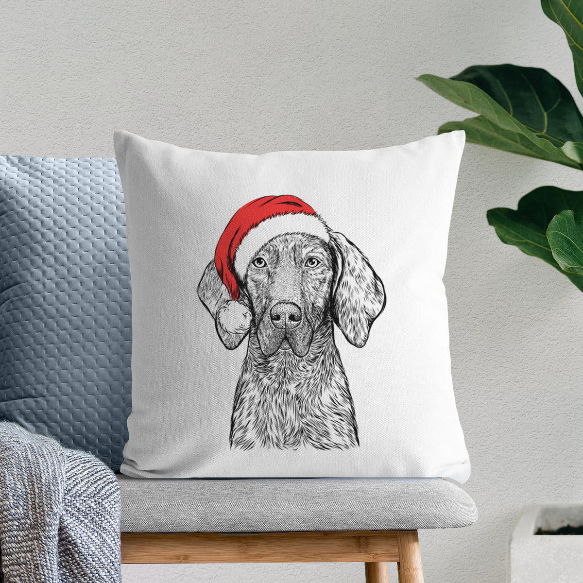 Boone the Plott Hound - Throw Pillow Cover