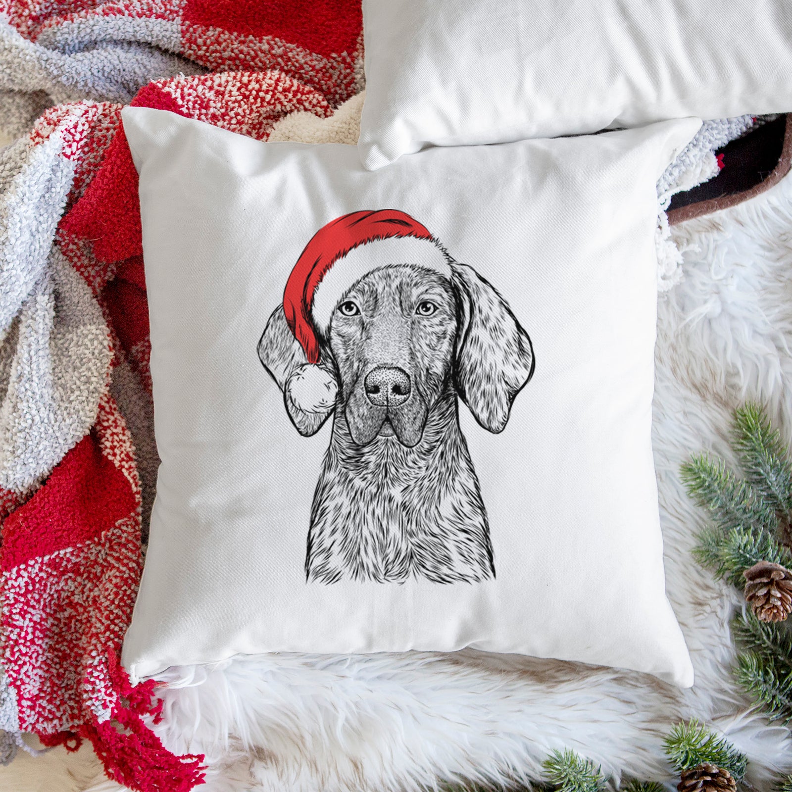 Boone the Plott Hound - Throw Pillow Cover