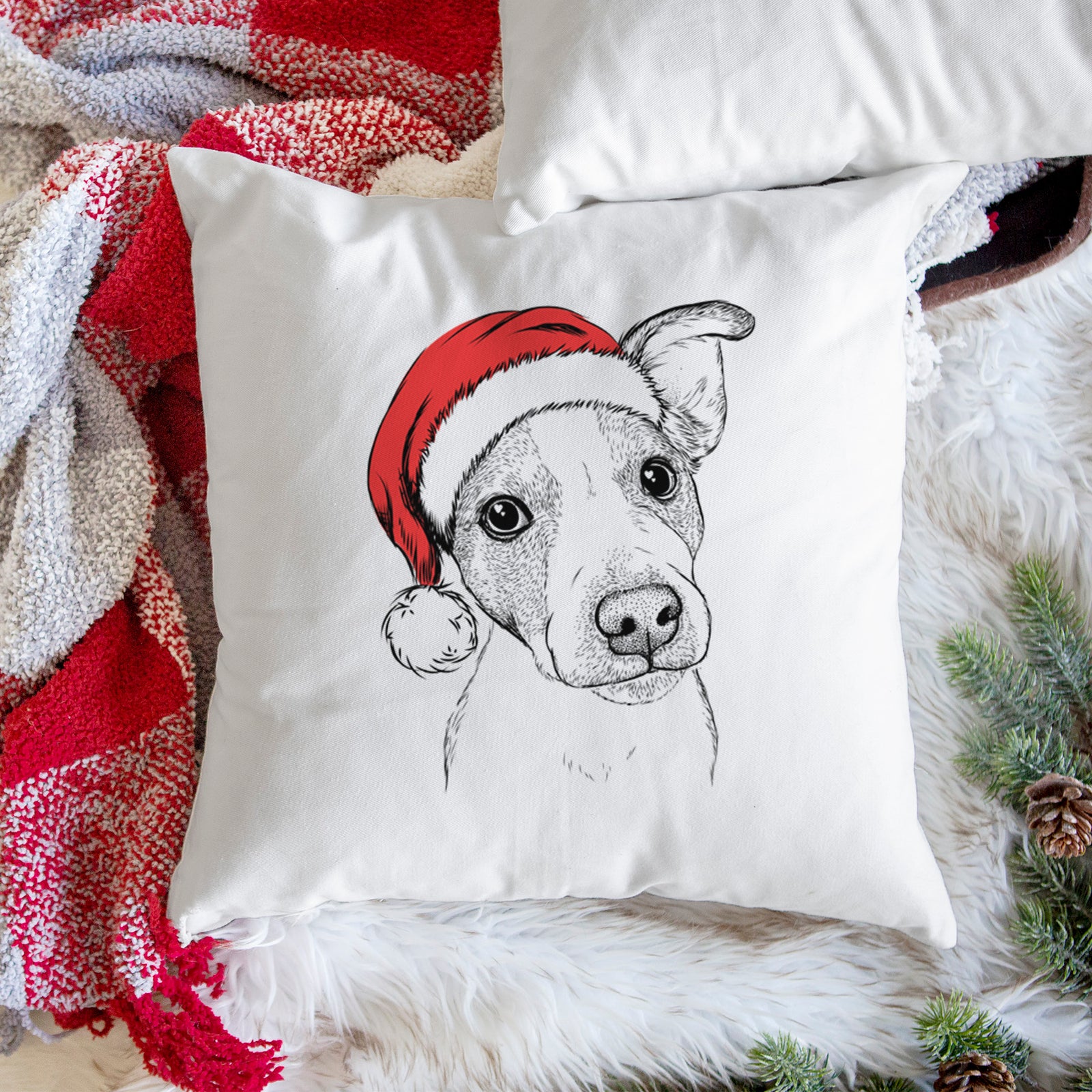 Bosse the Jack Russell Terrier - Throw Pillow Cover