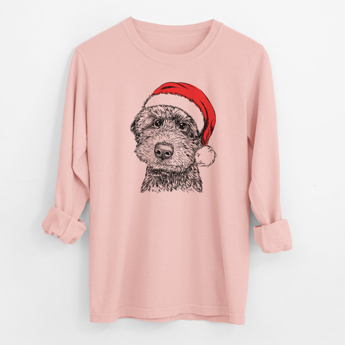 Santa Bowser the Whoodle - Men's Heavyweight 100% Cotton Long Sleeve