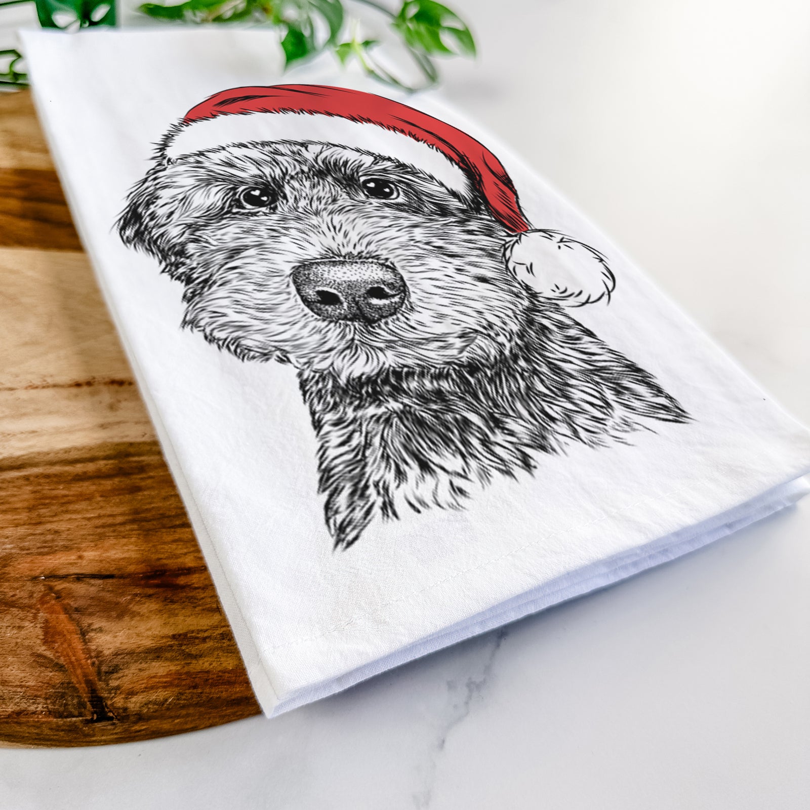 Bowser the Whoodle Tea Towel