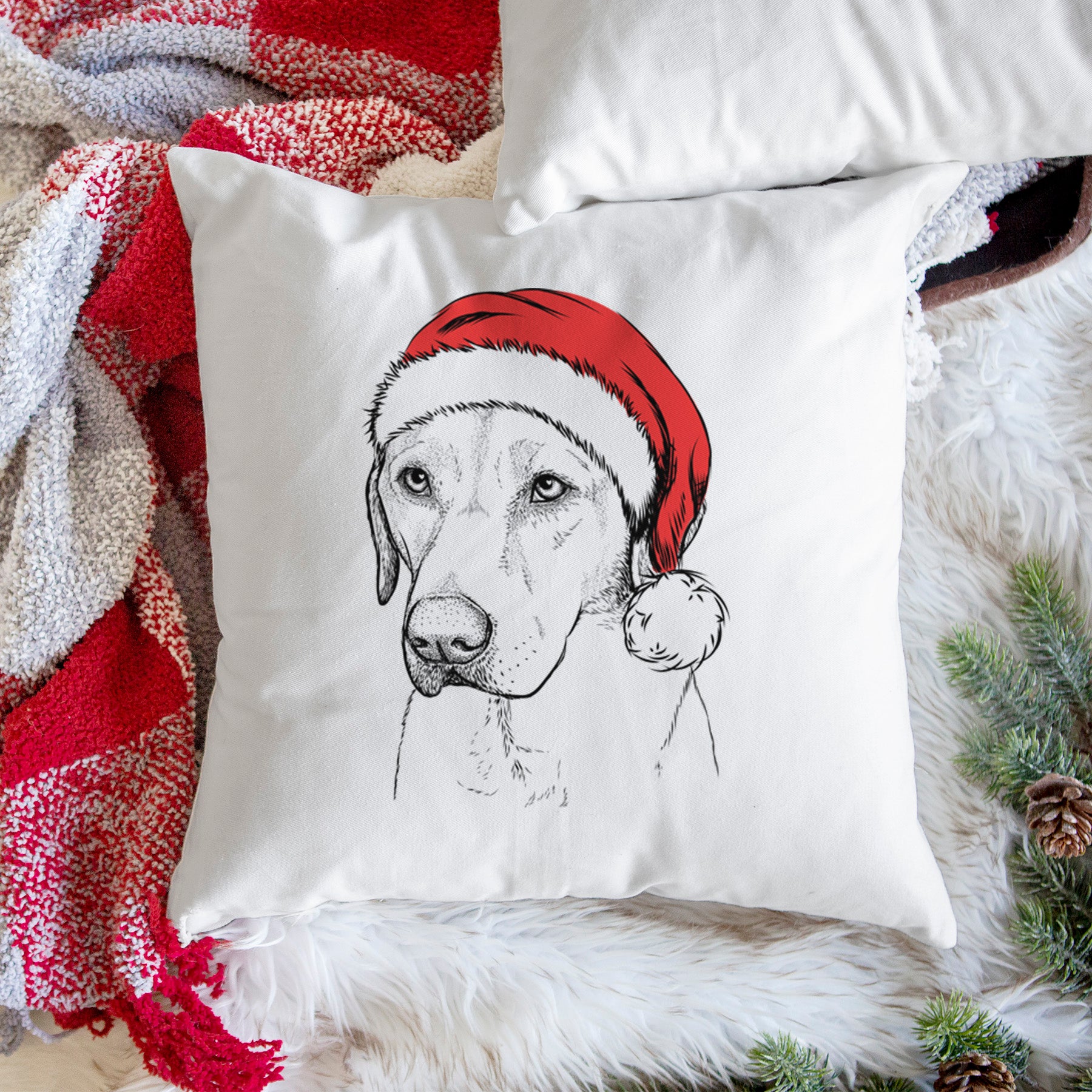 Braxton the Yellow Lab - Throw Pillow Cover