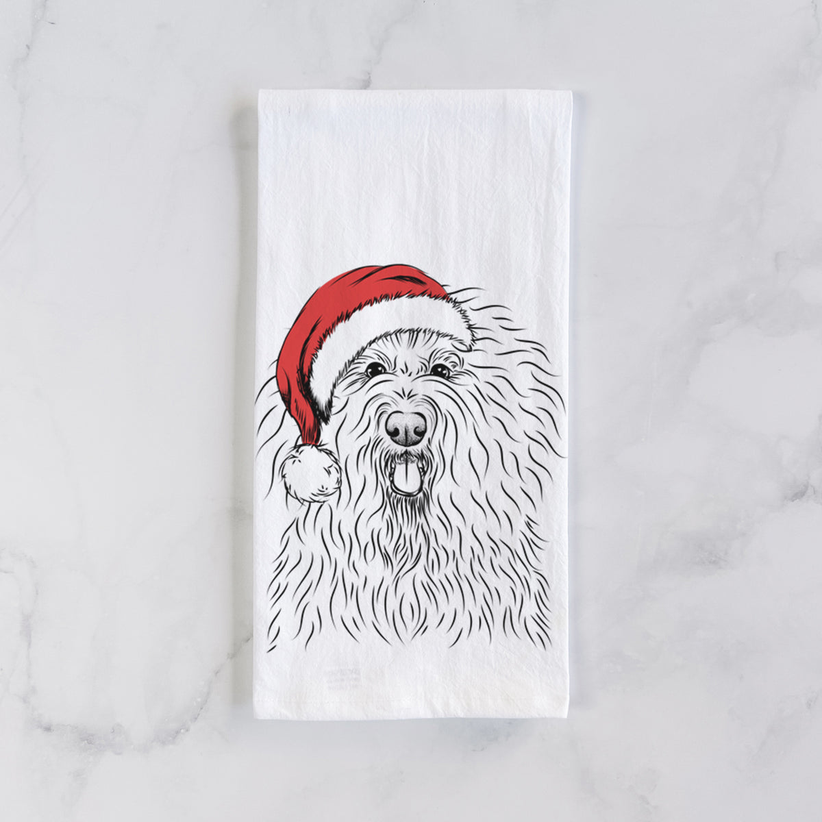 Brody the Old English Sheepdog Tea Towel