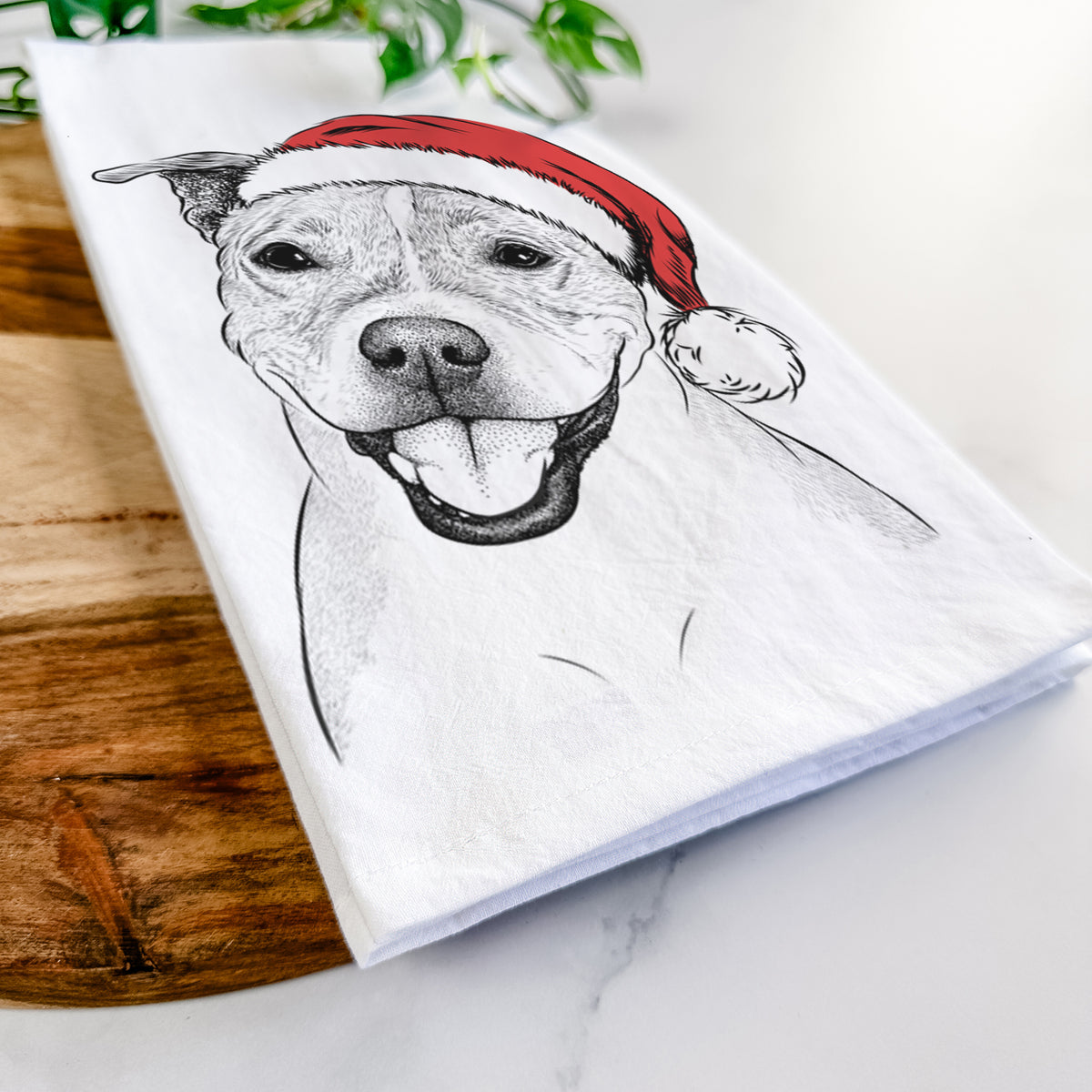 BrookLyn the Staffordshire Bull Terrier Tea Towel
