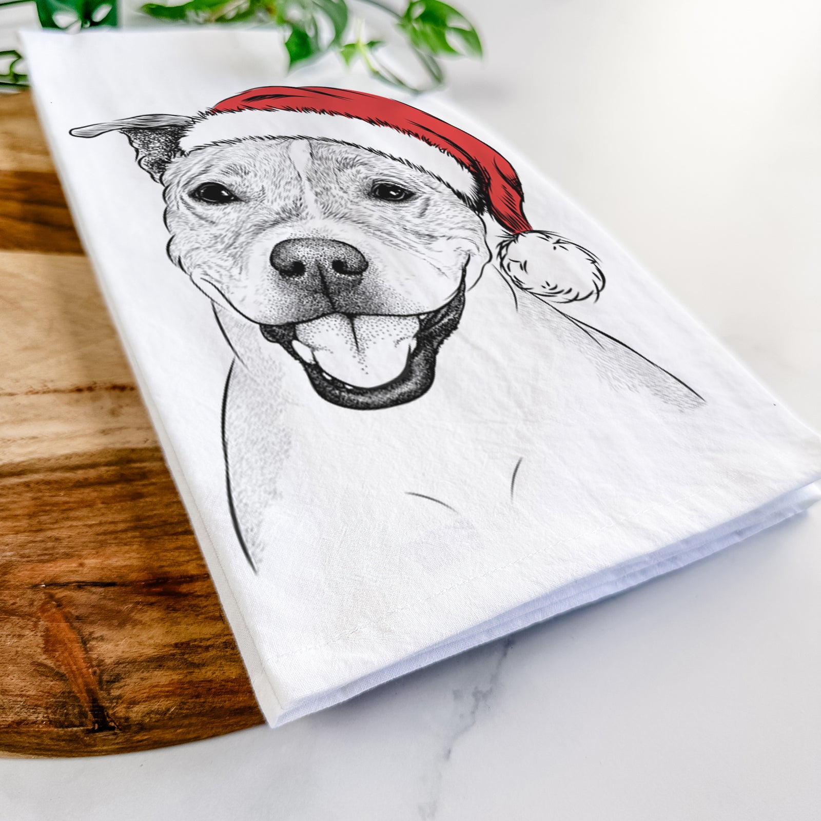 BrookLyn the Staffordshire Bull Terrier Tea Towel