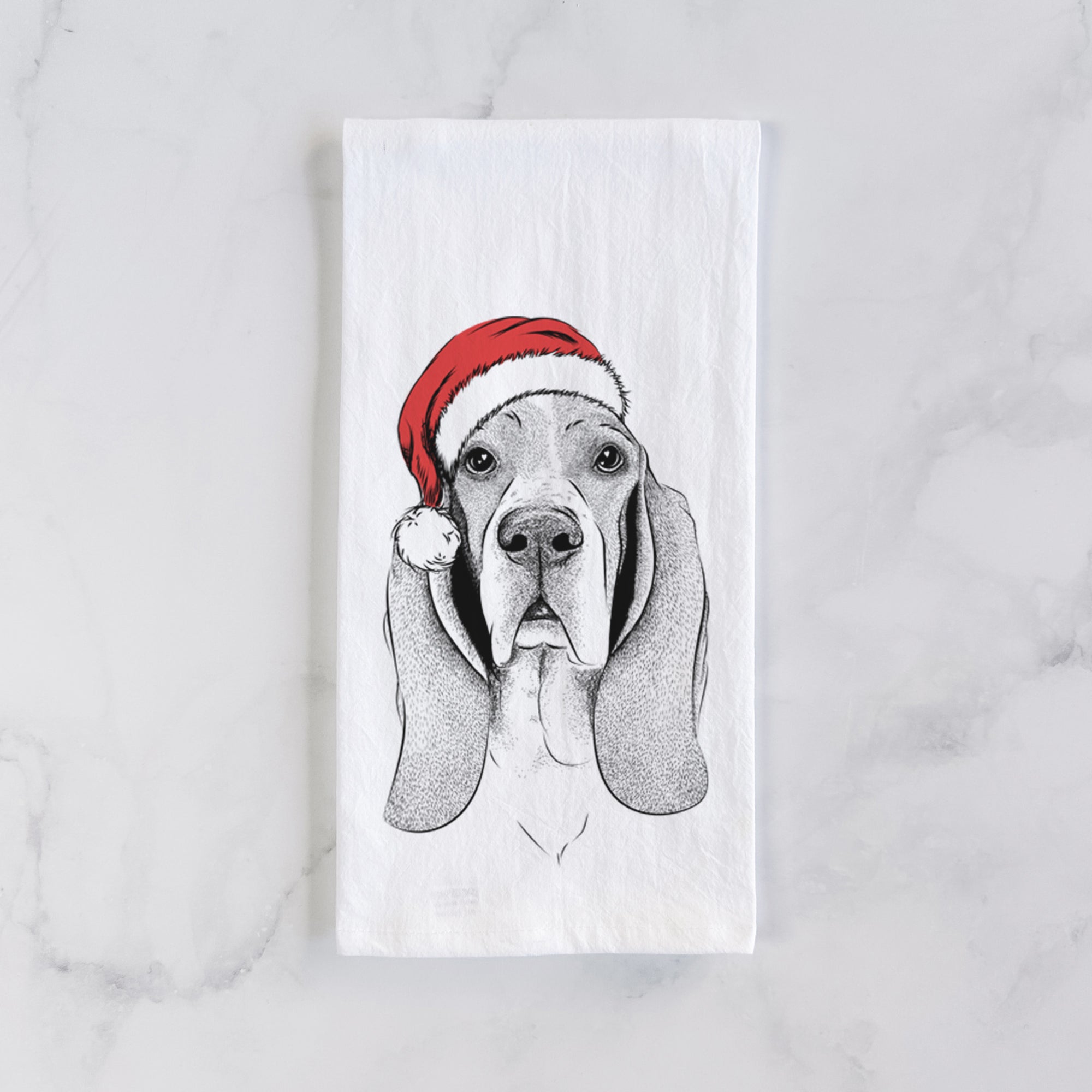 Buckley the Basset Hound Tea Towel