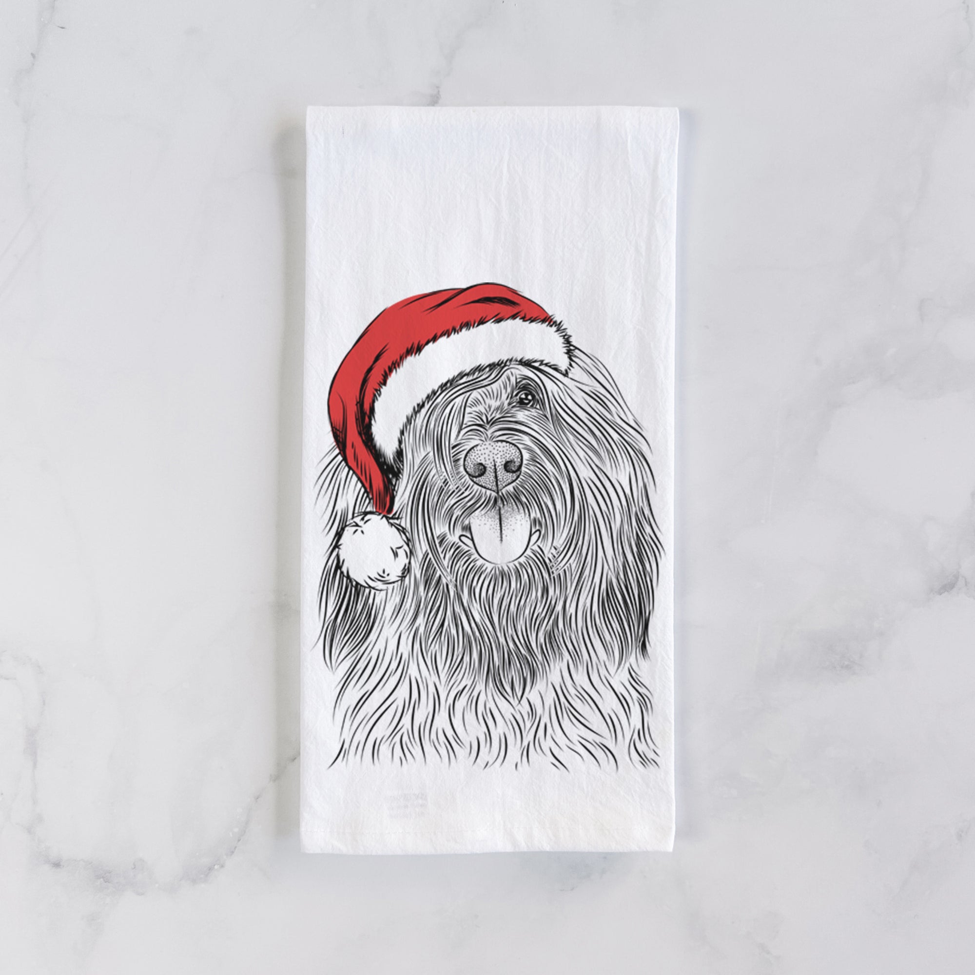 Bundy the Briard Tea Towel