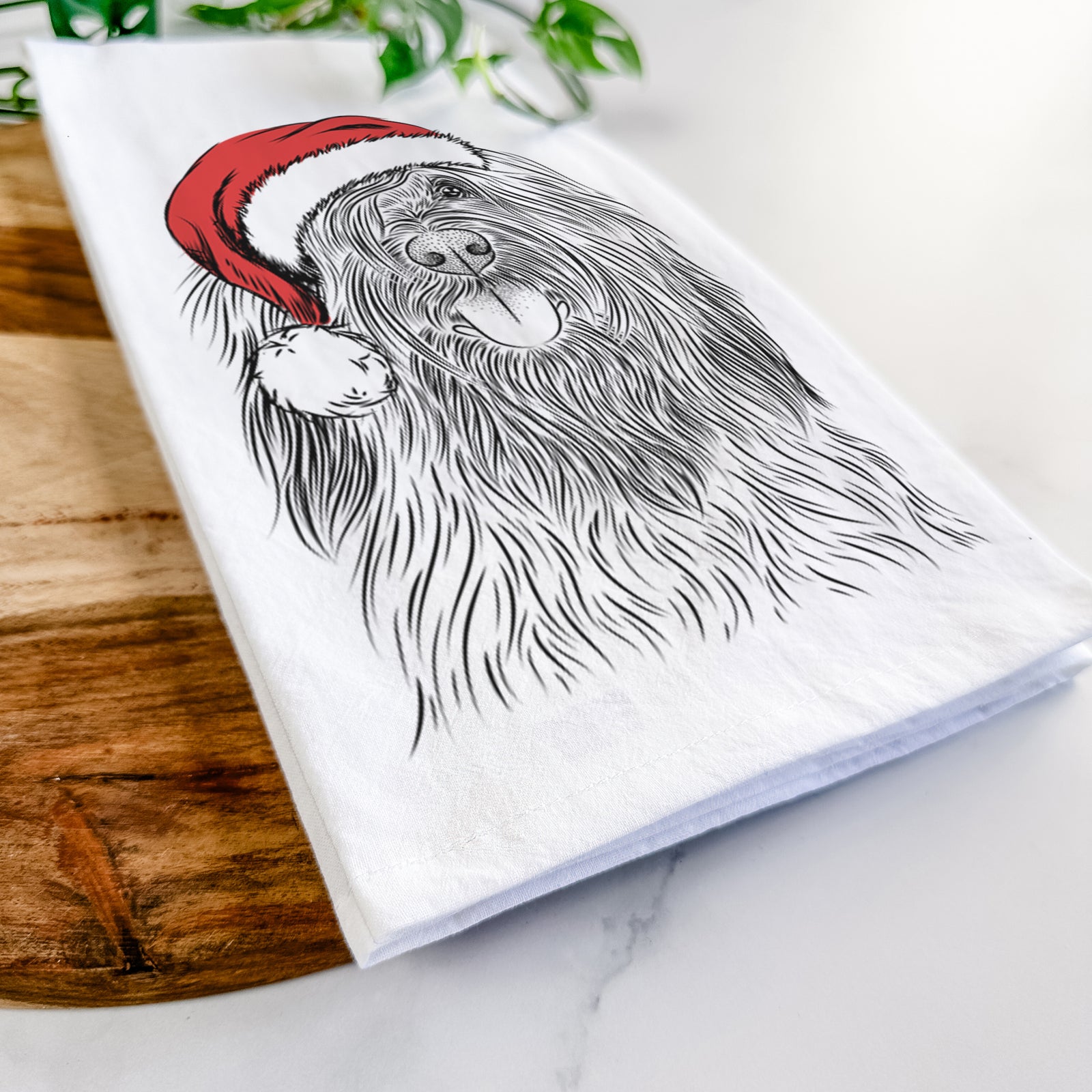 Bundy the Briard Tea Towel