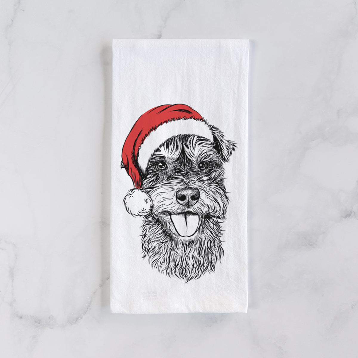 Buster the Schnoodle Tea Towel