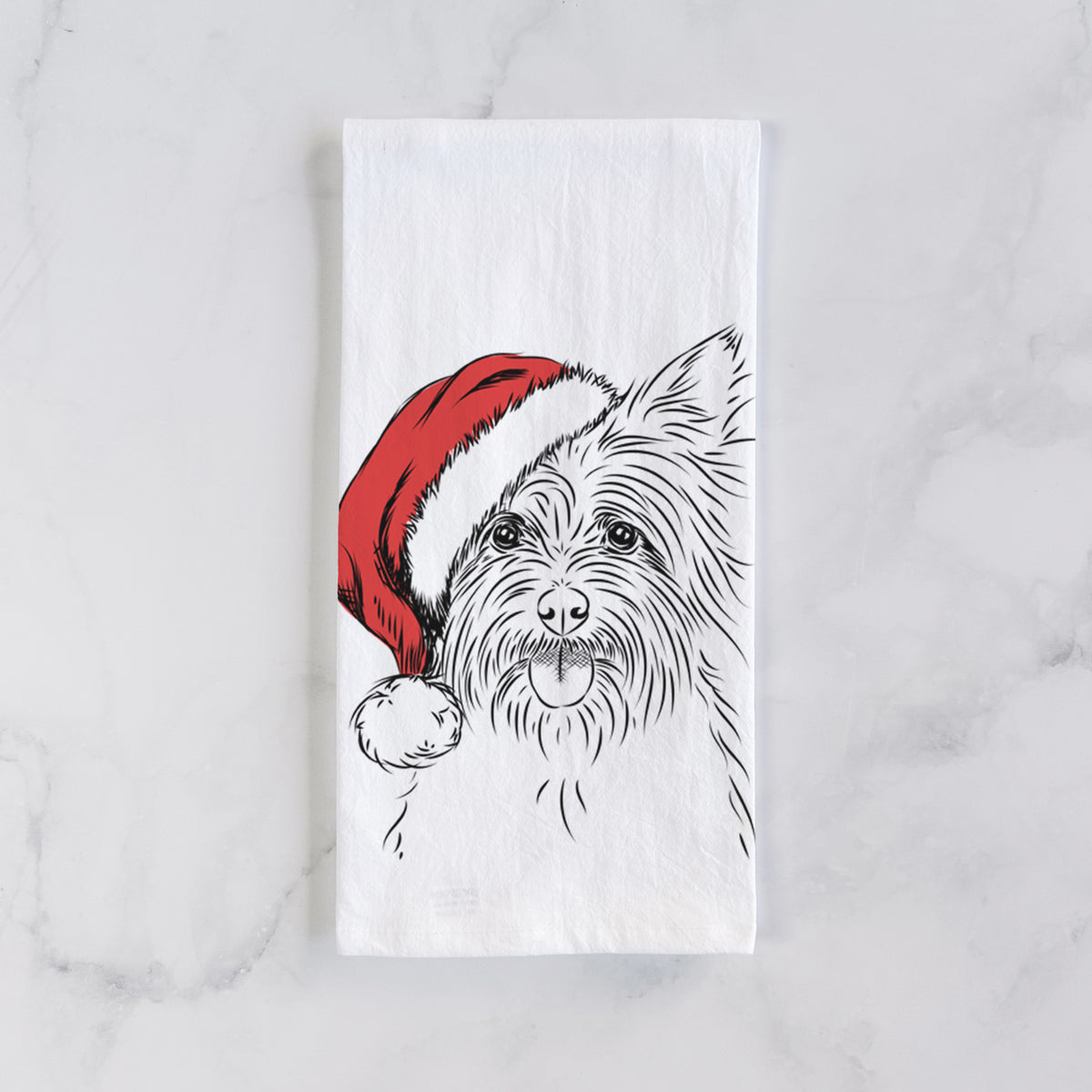 Calum the Cairn Terrier Tea Towel
